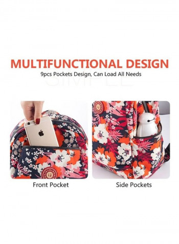 Floral Print Diaper Bag