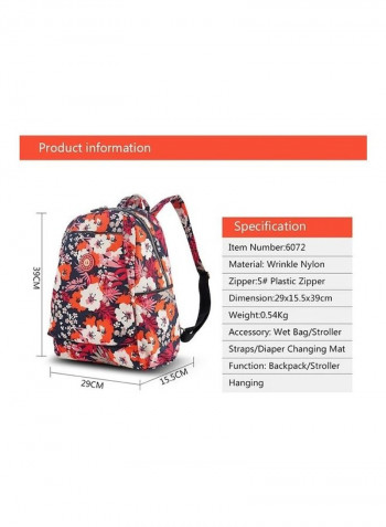 Floral Print Diaper Bag