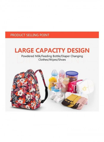 Floral Print Diaper Bag