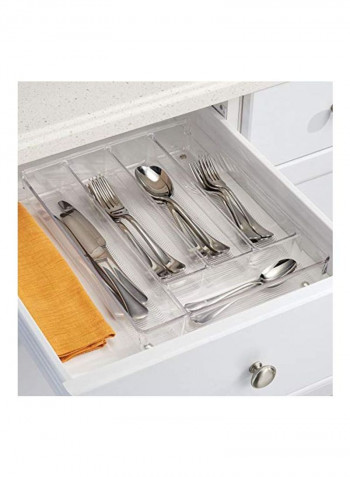 Linus Kitchen Drawer Organizer Clear 10.75x13.75x2inch