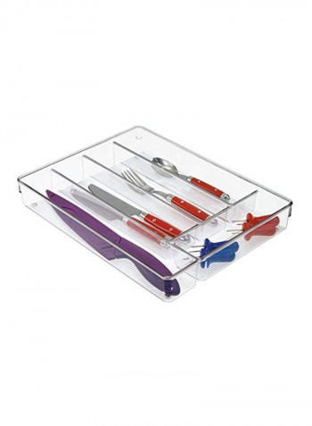 Linus Kitchen Drawer Organizer Clear 10.75x13.75x2inch