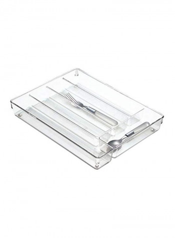 Linus Kitchen Drawer Organizer Clear 10.75x13.75x2inch
