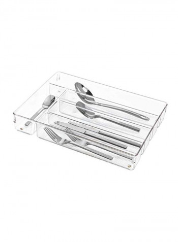 Linus Kitchen Drawer Organizer Clear 10.75x13.75x2inch