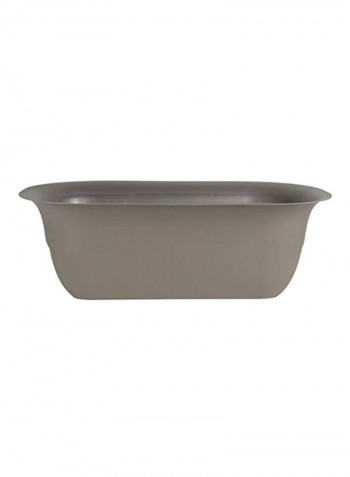 Modica Deck Rail Planter Peppercorn 24inch
