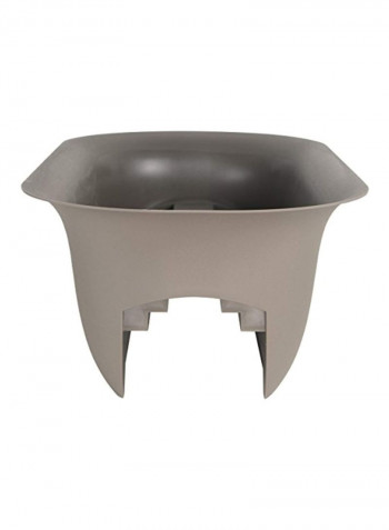 Modica Deck Rail Planter Peppercorn 24inch