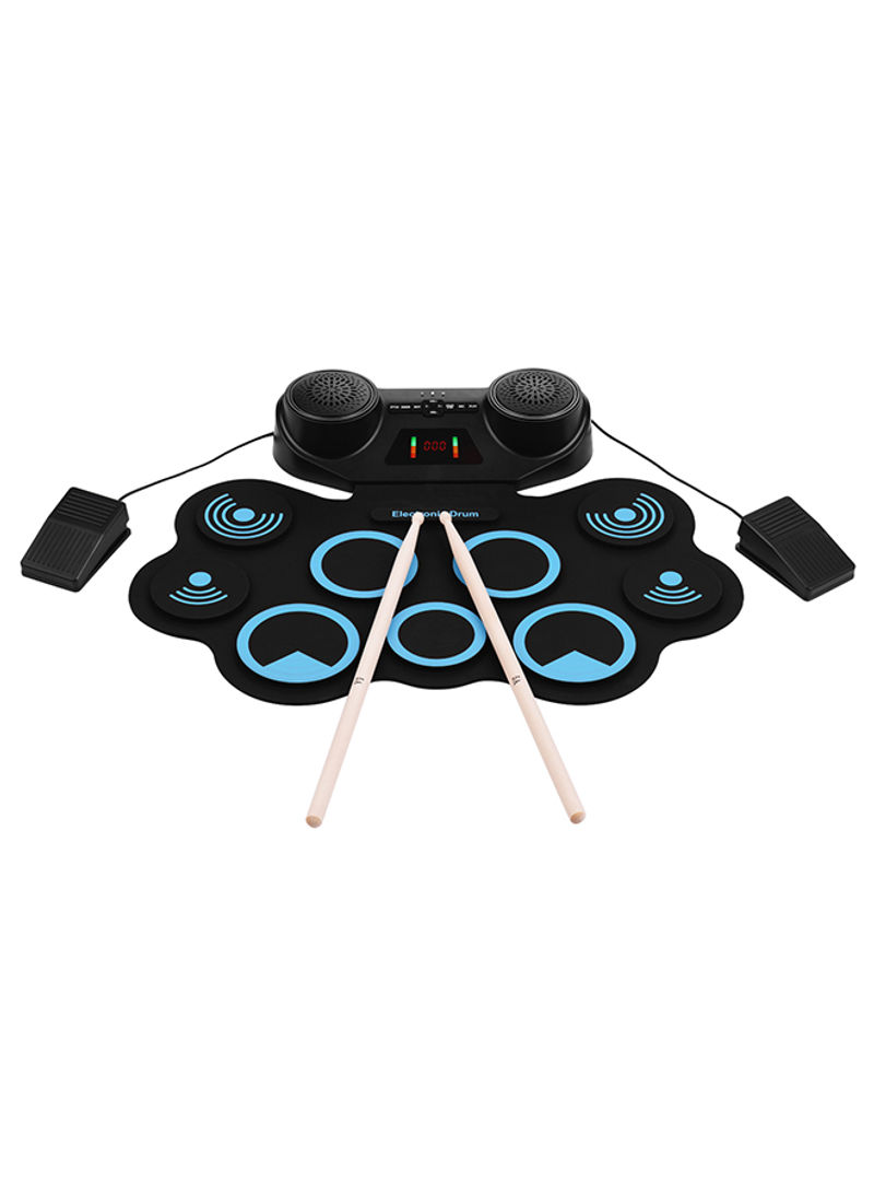 Portable Electronic Drum Pad With Stick