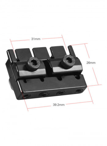 Headless Electric Bass Tailpiece Bridge Set