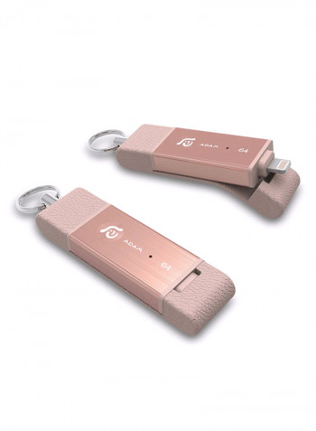 Iklips DUO+ Flash Drive 64GB Rose Gold