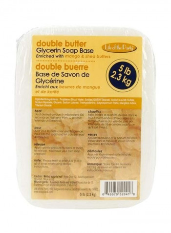 Double Butter Glycerine Soap Base Clear