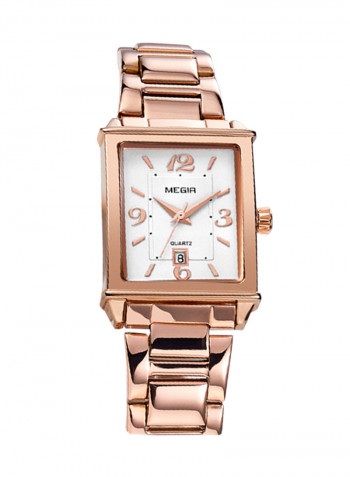Women's Rectangle Shape Date Display Analog Wrist Watch NSSB037007938