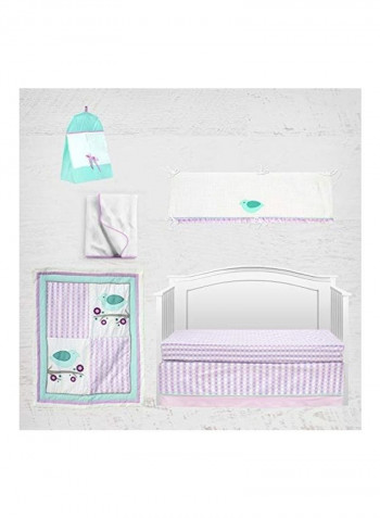 6-Piece Lovebirds Crib Bedding Set