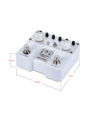 Reecho Pro Digital Delay Guitar Effect Pedal Twin Footswitch