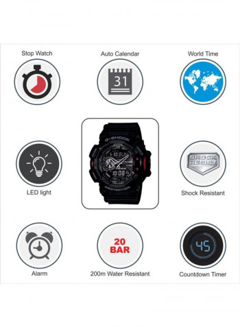 Men's Water Resistant Analog/Digital Watch GA-400-1BER