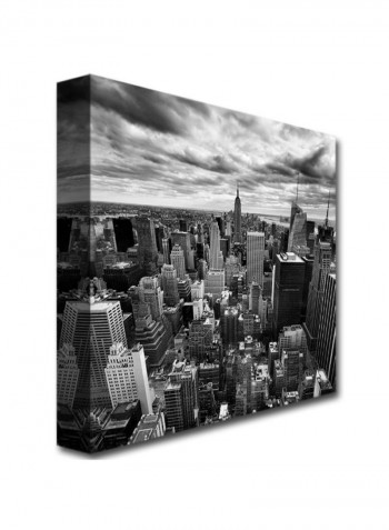 Rock Of Cashel Ireland Canvas Framed Wall Art Multicolour 16 x 20inch