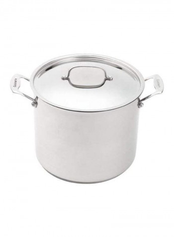 Stainless Steel Stock Pot Brushed Stainless 9x11x14.5inch
