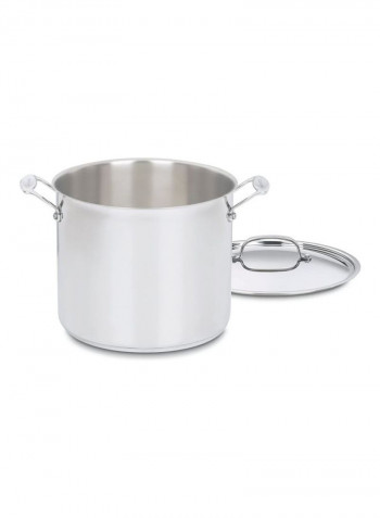 Stainless Steel Stock Pot Brushed Stainless 9x11x14.5inch