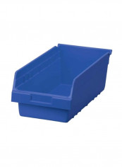 Plastic Shelf Bin Blue 18x8x6inch