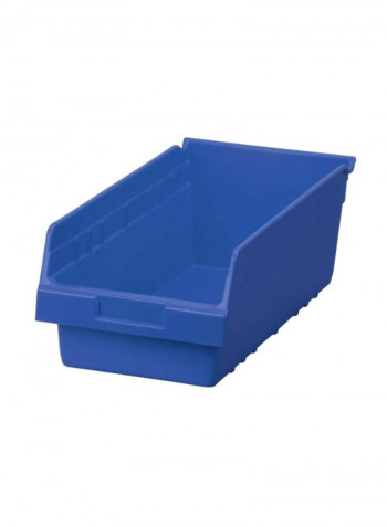 Plastic Shelf Bin Blue 18x8x6inch