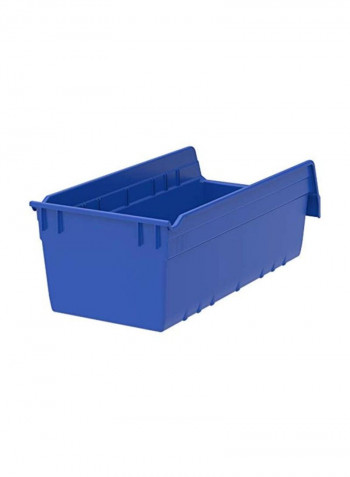 Plastic Shelf Bin Blue 18x8x6inch