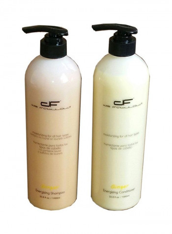2-Piece Ginger Shampoo And Conditioner Set 33.8ounce