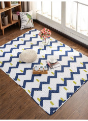 Geometric Pattern Living Room Soft Carpet Multicolour 200(W)x210(L)centimeter