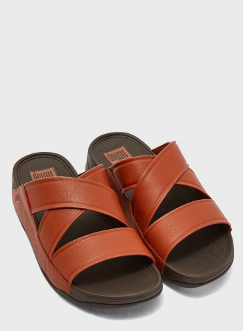 صندل بأربطة متعددة Brown