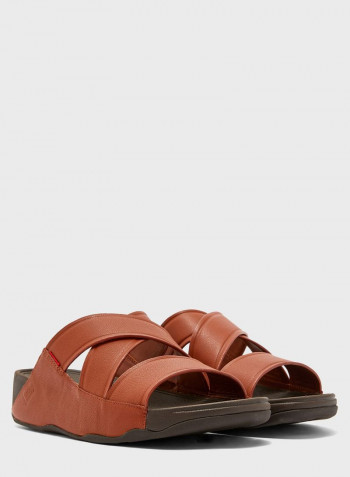 صندل بأربطة متعددة Brown