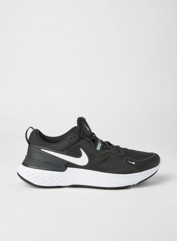 React Miler Running Shoes Black/White-Dark Grey-Anthracite