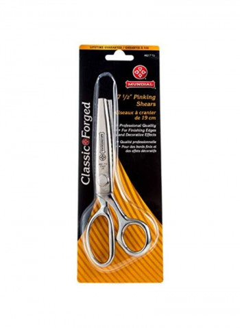 Classic Forged Pinking Scissors Silver