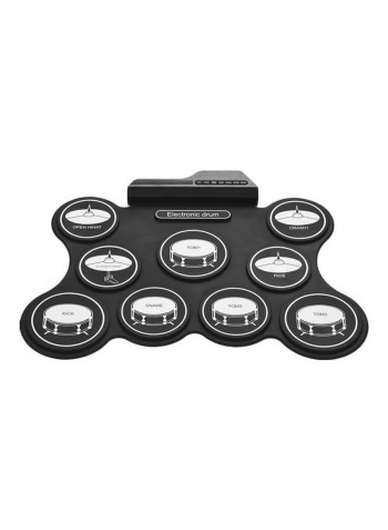 Portable Electronic Drum Digital USB 9 Pads Roll Up Drum Set