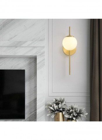 Glass Ball Wall Lamp Yellow