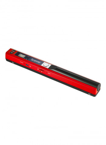 Portable Handheld Wand Wireless Scanner Red/Black