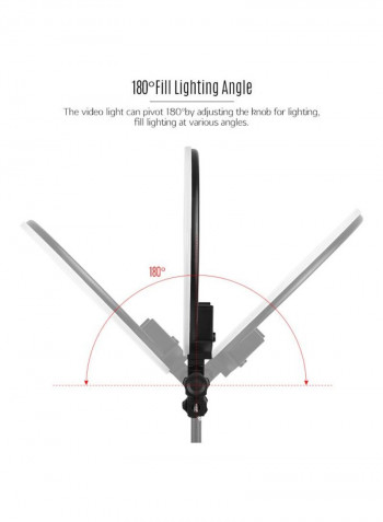 LED Studio Ring Light 34.5x44.2x4.7centimeter White/Black