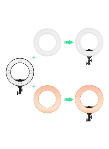 LED Studio Ring Light 34.5x44.2x4.7centimeter White/Black