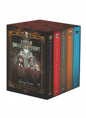 A Series Of Unfortunate Events #5-9 Netflix Tie-In Box Set Hardcover English by Lemony Snicket