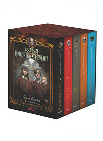 A Series Of Unfortunate Events #5-9 Netflix Tie-In Box Set Hardcover English by Lemony Snicket