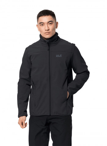 Full Zipper Northern Point Jacket أسود