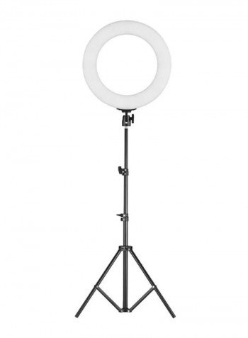 Portable Photography Ring Light With Tripod Stand Black/White