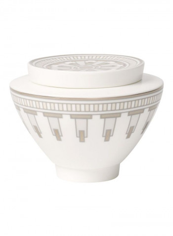 La Classica Contura Sugar Pot White/Beige 105x105x77millimeter