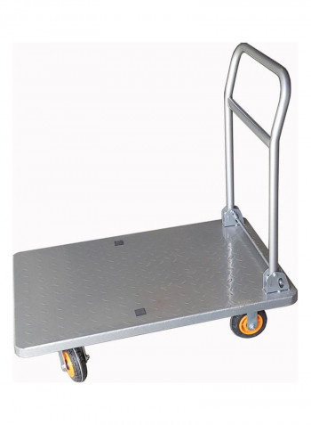 Platform Trolley Silver 16x94x62cm