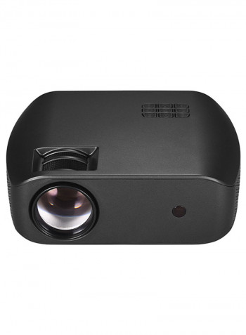 Portable Home Theatre LED Projector Black