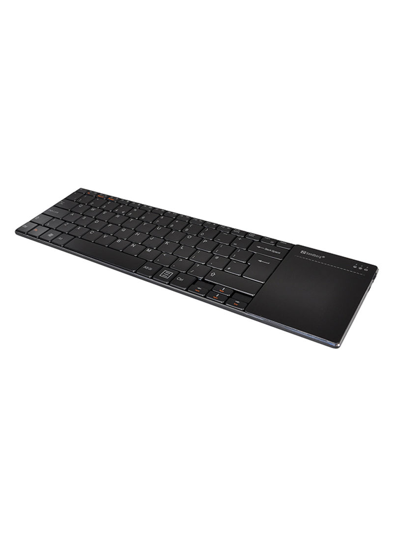 Wireless Touchpad Keyboard - English Black