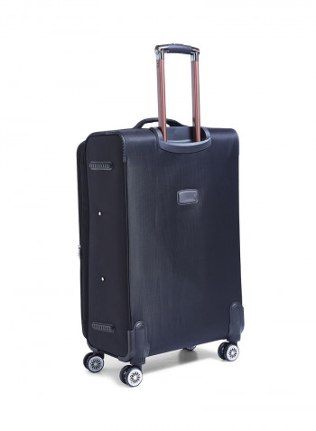 Softside 3 Piece Luggage Trolley Set black