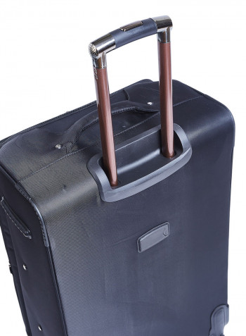 Softside 3 Piece Luggage Trolley Set black