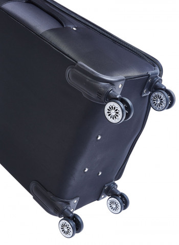 Softside 3 Piece Luggage Trolley Set black