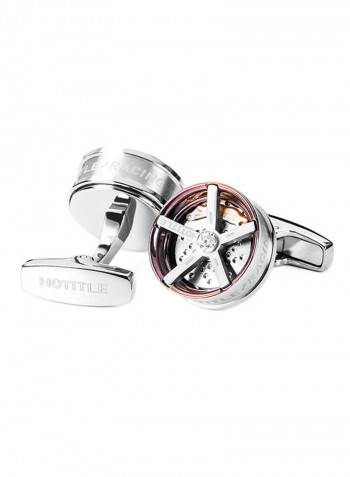 Speed Racer Stainless Steel Cufflinks - Set F