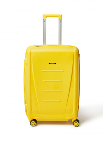 3 Piece Hardside Luggage Travel Trolley Bag Set Yellow