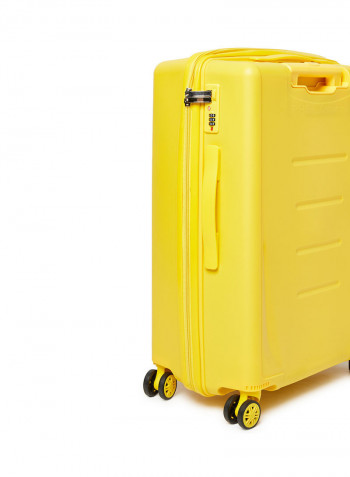 3 Piece Hardside Luggage Travel Trolley Bag Set Yellow