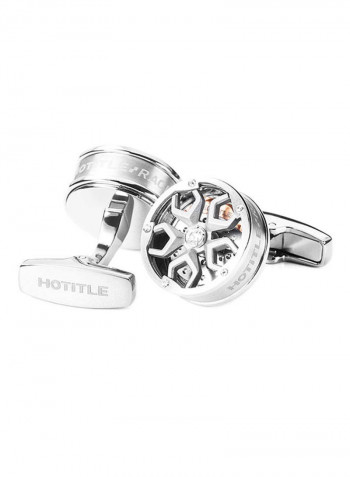 Speed Racer Stainless Steel Cufflinks - Set H