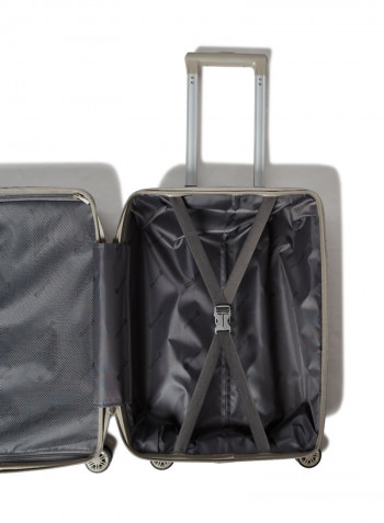 3 Piece Hardside Luggage Travel Trolley Bag Set Grey